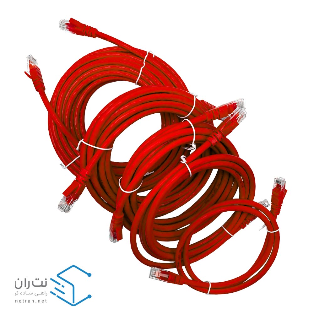 پچ کورد لگراند (کابل لن) Cat6 UTP روکش PVC قرمز 30 سانتی متری (0.3m)-3